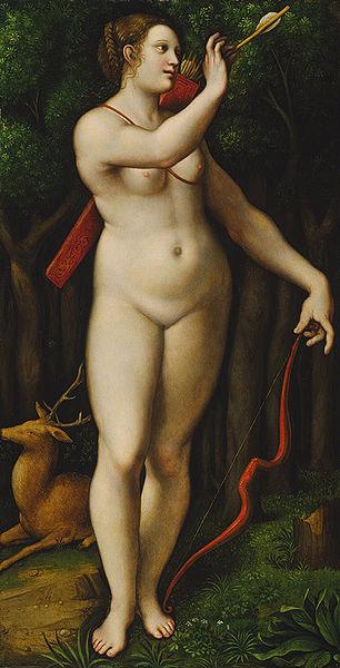 unknow artist Diana the Huntress, after 1526 Giampietrino Germany oil painting art